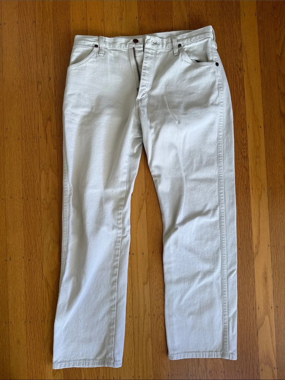 Vintage Wrangler Women's High-Rise Cream Jeans size 27 women’s - Picture 2 of 4